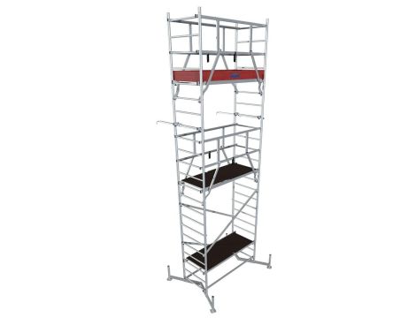 KRAUSE RUSZTOWANIE CLIMTEC KOMPLETNE 7m ALUMINIOWE BAZOWE+ 2 KONDYGNACJE