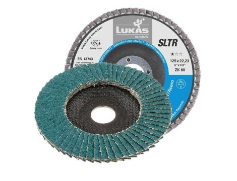 LUKAS ŚCIERNICA LISTKOWA 125mm P 60 SLTR INOX CYRKONOWA
