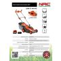 NAC KOSIARKA AKU.INDUKCYJNA 40V/4Ah 37cm LB40-37-B40-NG - 4
