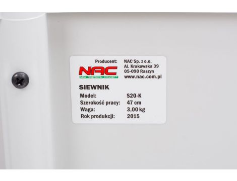 NAC SIEWNIK 20L  470mm  S20-K . - 4
