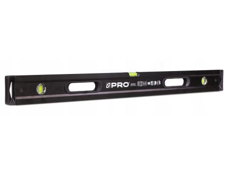 PRO POZIOMNICA CZARNA PRO1000 2xFREZ. 250cm Z UCHWYTEM