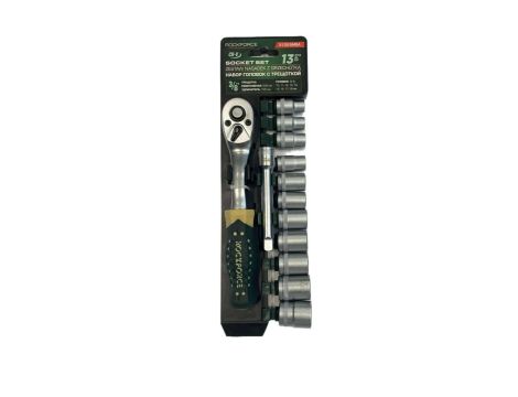 ROCKFORCE ZESTAW KLUCZY  13el. 3/8"  8-19mm