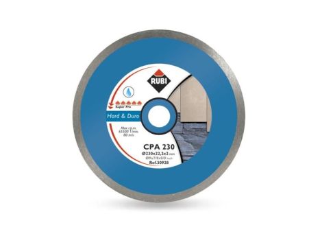 RUBI TARCZA DIAM. CPA 250x25,4 SUPERPRO DO TWARDYCH MATERIAŁÓW.