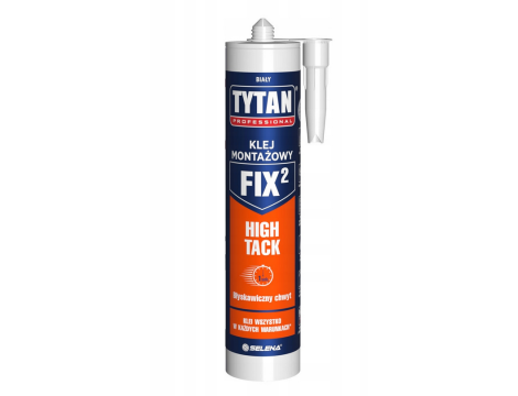 TYTAN KLEJ MONTAŻOWY BIAŁY FIX2 HIGH TACK 290ml PROFESSIONAL