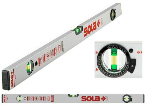 SOLA POZIOM. ALUMINIOWA AVD  80 80cm Z REGULOWANYM KĄTOMIERZEM