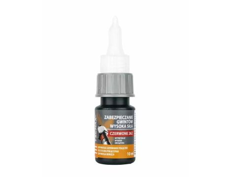 TECMAXX ŚRODEK DO ZABEZPIECZANIA GWINTÓW CZERWONY - TRWAŁY 10ml  LUZ