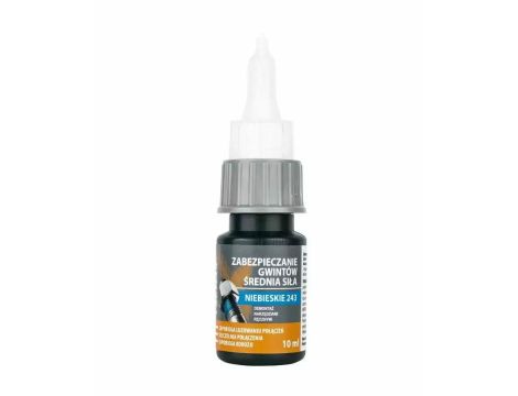 TECMAXX ŚRODEK DO ZABEZPIECZANIA GWINTÓW NIEBIESKI - ŚREDNI 10ml  LUZ