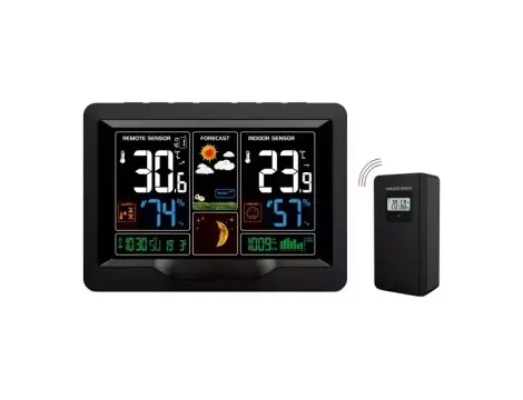 TERMOMETR ELEKTRONICZNY ZEW./WEW . STACJA POGODY BEZP. MARS