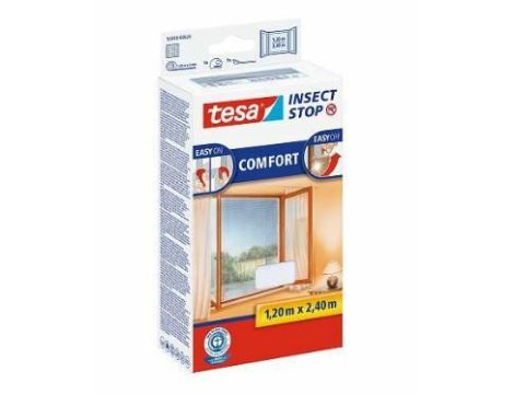 TESA MOSKITIERA OKIENNA BIAŁA 1,2 x 2,4m COMFORT
