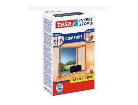 TESA MOSKITIERA OKIENNA CZARNA 1,3 x 1,5 m COMFORT