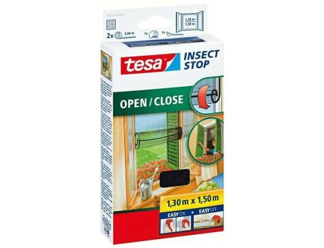 TESA MOSKITIERA OKIENNA ZWIJANA CZARNA 1,3m x 1,5m