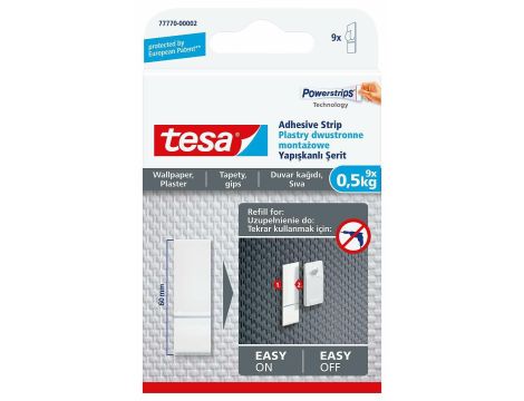 TESA PLASTRY MONTAŻOWE DO TAPET  0,5KG..