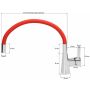 FALA BATERIA ZLEWOZMYWAKOWA ELASTYCZNA WYLEWKA FLEXIBLE CZERWONA - 4