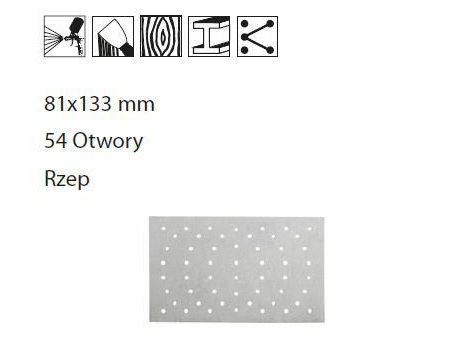 MIRKA IRIDIUM PAPIER 81x133 OTW. GR.240 54 OTWORY/100szt