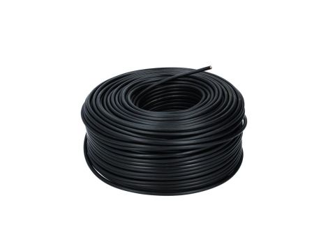 Kabel instalacyjny LgY / H07V-K 1,5mm2 jednożyłowy czarny 450/750V giętki linka Prysmian /100m/