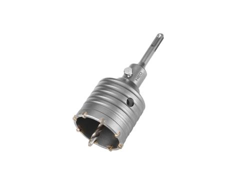 Otwornica Widiowa 65x50mm SDS+ z wiertłem pilotującym do wiercenia otworów w betonie NEO TOOLS 55-321