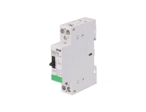 Stycznik 2-biegunowy instalacyjny 20A 230VAC NO x2 IKA-R 30.046.265