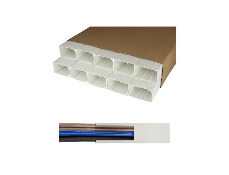 Listwa elektroinstalacyjna kanał kablowy STANDARD BKK 100x60mm korytko z pokrywą KARTON= 20m (10szt)