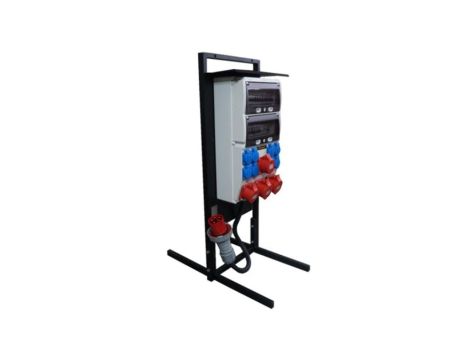 Rozdzielnica budowlana na stojaku IP 44 ERB63AWN2L 17361 8xGS 250V 2xCEE 16A 5P 2xCEE 32A 5P LICZNIK