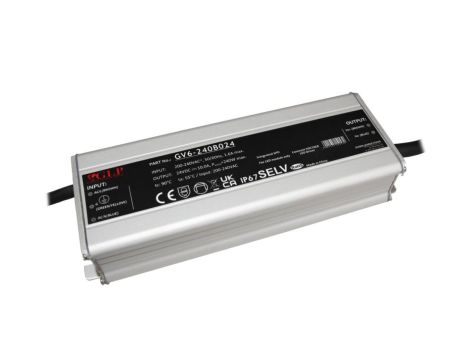 Zasilacz LED 240W 24V/10A metalowa obudowa GV6-240B024 GLP