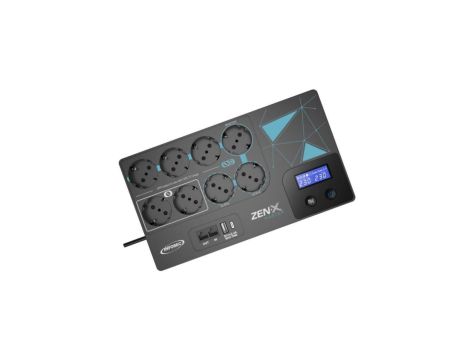 Zasilacz awaryjny UPS Infosec ZEN-X Master 800VA 480W 8 gniazd Schuko USB-C 66125