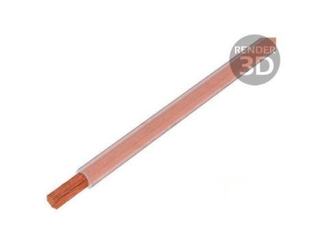 Przewód Silistrom 1x6mm2 linka OFC silikon przezroczysty, cena za 1m, 61.7612-33
