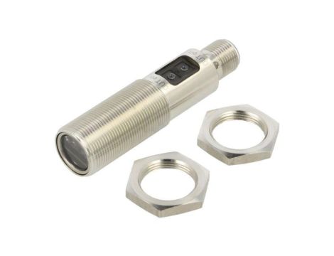 Czujnik Optyczny, Dyfuzyjny Obudowa: M18 Zasięg: 2...800mm (Regulowany) Wyjście: 1xPNP(NO/NC) Złącze: M12 Zasilanie: 10-36VDC IP