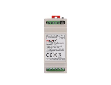 Sterownik LED MiLight 8-stref uniwersaln y 5w1 na szynę DIN 6A/kan. max.10A LS2S
