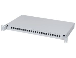 Przełącznica światłowodowa FO 24xSC simplex / 24xLC duplex RACK 19 1U wysuwana szara