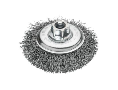 MILWAUKEE SZCZOTKA DRUCIANA DOCZOŁOWA M14 100x10 STALOWA KARBOWANA 0.35-1szt.