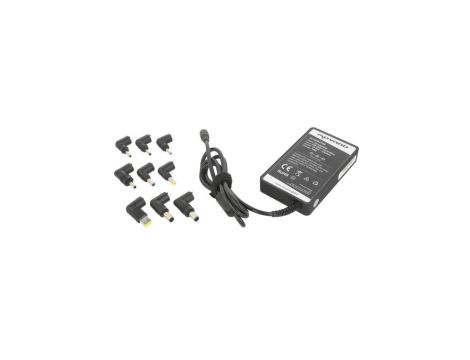 Zasilacz sieciowy AC/DC do laptopa 15-20V DC 90W uniwersalny (10 końcówek) SLIM MOVANO