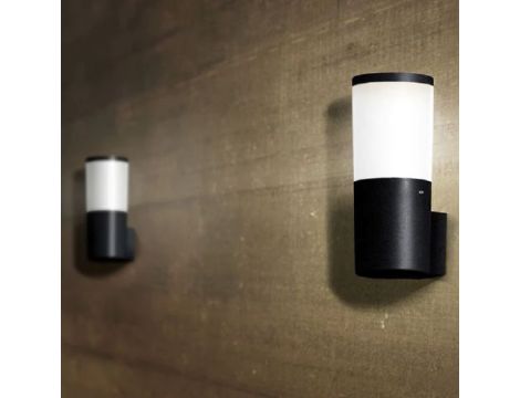 Oprawa elewacyjna AMELIA WALL OPAL Fumagalli E27 A60 LED 11W 2700K/4000K/6500K SET IP55 230V czarny / tworzywo sztuczne - 3