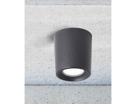 Oprawa sufitowa LIVIA 90 FROSTED Fumagalli GU10 LED CCT 4,8W 90mm 625lm 2700K/4000K SET IP55 230V czarny / tworzywo sztuczne - 2
