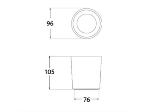 Oprawa sufitowa LIVIA 90 FROSTED Fumagalli GU10 LED CCT 4,8W 90mm 625lm 2700K/4000K SET IP55 230V biały / tworzywo sztuczne - 2