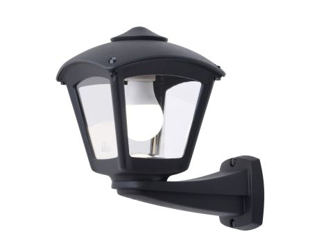 Oprawa elewacyjna kinkiet NARDO/ROBY CLEAR Fumagalli E27 wys.275 mm, szer.260 mm IP55 230V czarny / tworzywo sztuczne - 3