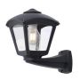 Oprawa elewacyjna kinkiet NARDO/ROBY CLEAR Fumagalli E27 wys.275 mm, szer.260 mm IP55 230V czarny / tworzywo sztuczne - 2