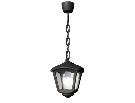 Oprawa ogrodowa wisząca SICAR/ROBY CLEAR Fumagalli E27 wys.700 mm, szer.200 mm IP55 230V czarny / tworzywo sztuczne
