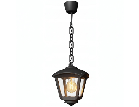 Oprawa ogrodowa wisząca SICAR/ROBY CLEAR Fumagalli E27 wys.700 mm, szer.200 mm IP55 230V czarny / tworzywo sztuczne - 7