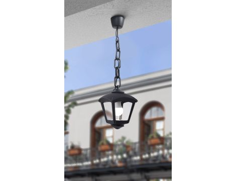 Oprawa ogrodowa wisząca SICAR/ROBY CLEAR Fumagalli E27 wys.700 mm, szer.200 mm IP55 230V czarny / tworzywo sztuczne - 2