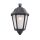 Oprawa elewacyjna kinkiet IESSE BLACK CLEAR Fumagalli E27 wys.350 mm, szer.220 mm IP55 230V czarny / tworzywo sztuczne