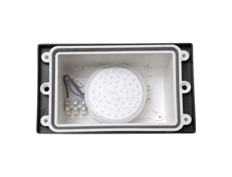 Oprawa elewacyjna podtynkowa LETI 200 HS OPAL Fumagalli GX53 LED CCT 3W 3000K/4000K/6500K SET wys.113 mm, szer.188 mm IP66 230V czarny / tworzywo sztuczne - 4