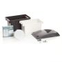 Oprawa elewacyjna podtynkowa LETI 200 VP OPAL Fumagalli GX53 LED CCT 3W 3000K/4000K/6500K SET wys.188 mm, szer.113 mm IP66 230V czarny / tworzywo sztuczne - 5