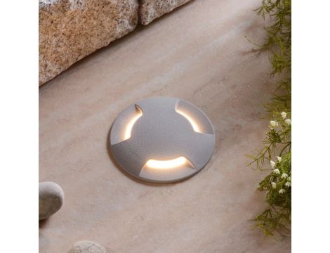 Oprawa najazdowa CECI 120 3L GREY FROSTED Fumagalli GX53 LED CCT 3W średnica 120 mm 3000K/4000K/6500K IP67 szary / tworzywo sztuczne - 6