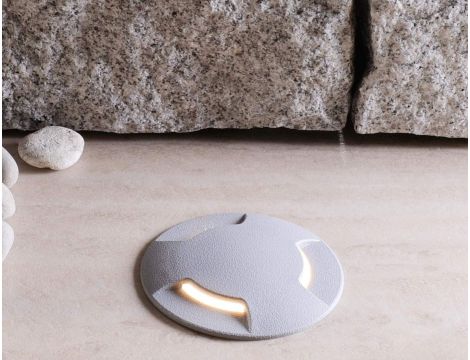 Oprawa najazdowa CECI 120 3L GREY FROSTED Fumagalli GX53 LED CCT 3W średnica 120 mm 3000K/4000K/6500K IP67 szary / tworzywo sztuczne - 2