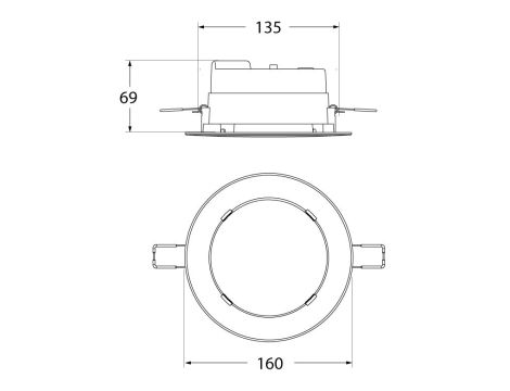 Oprawa wbudowana downlight TERESA 160 OPAL Fumagalli GX53 LED CCT 10W SET 230V biały / tworzywo sztuczne - 7