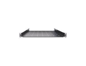 Półka regulowana do szafy RACK 19 1U 550mm czarna