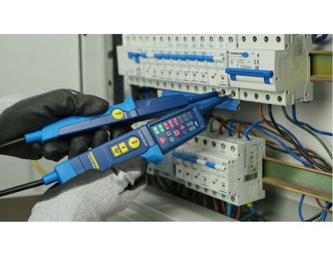Tester napięcia ciągłosci PANMV-1000A wskaźnik  LED 12-1000 V AC/DC RCD 30mA - 4