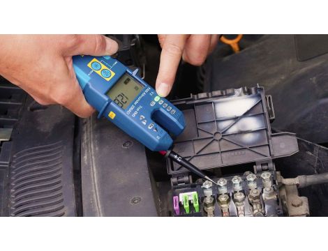 Tester prądu / napięcia LED + LCD 200A AC/DC cęgi otwarte True RMS - 7
