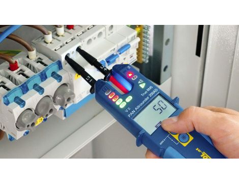 Tester prądu / napięcia LED + LCD 200A AC/DC cęgi otwarte True RMS - 8