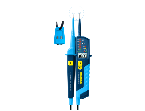Tester napięcia i ciągłości obwodu PAN SOLARCHECK 1500V LED i LCD - 1000 V AC / 1500 V DC / wskaźnik kolejności faz /  test  (RCD) 30 mA - 2